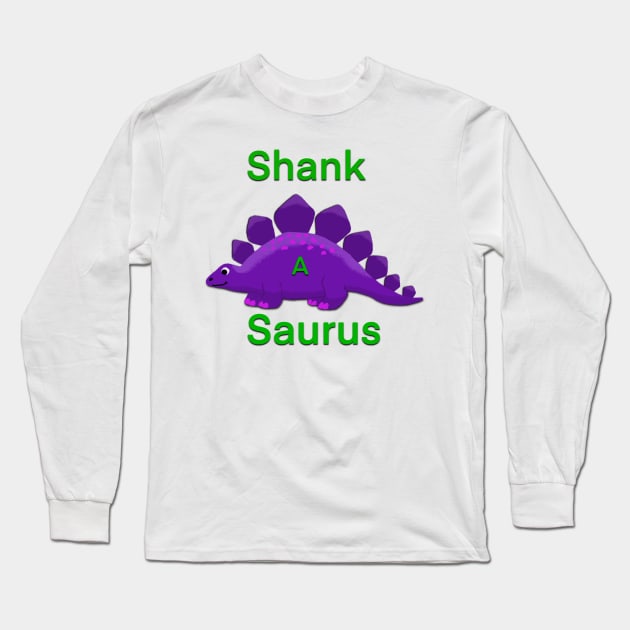 Shank-a-Saurus Long Sleeve T-Shirt by ngiammarco